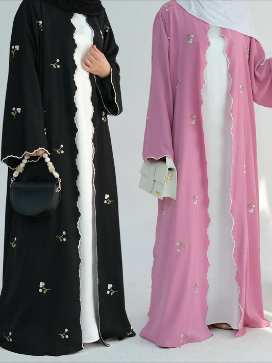 Embroidered Abaya Cardigan