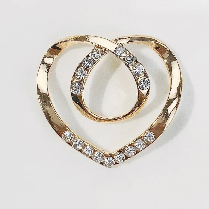 Crystal Scarf Buckle - Decorative Brooch Clip