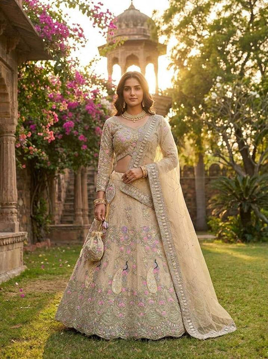 Flared Sequins Work Lehenga Choli | Party & Wedding Wear