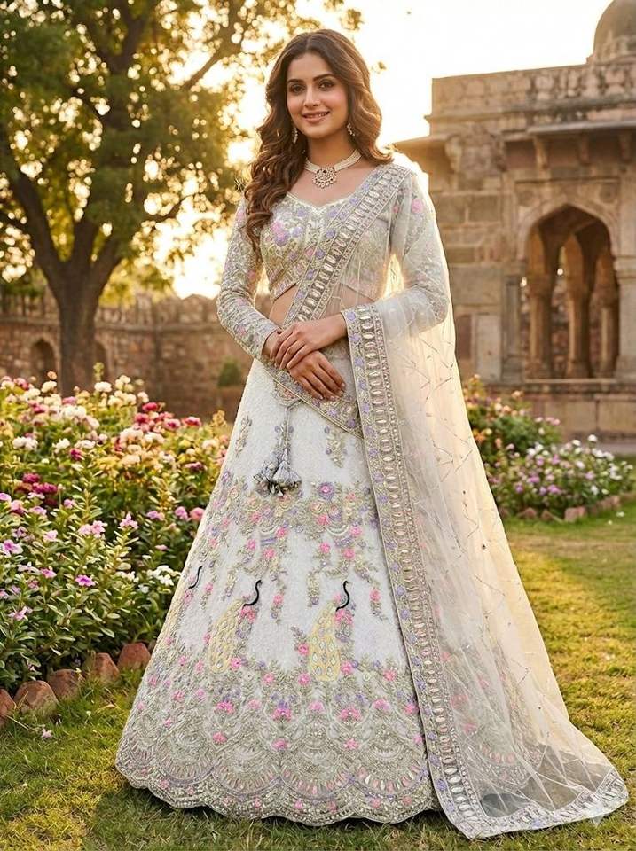 Flared Sequins Work Lehenga Choli | Party & Wedding Wear