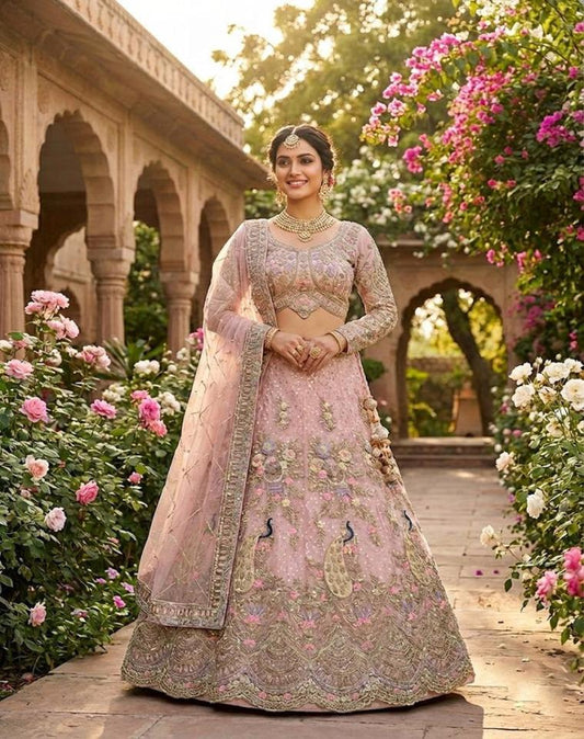 Flared Sequins Work Lehenga Choli | Party & Wedding Wear