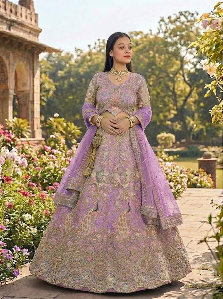 Flared Sequins Work Lehenga Choli | Party & Wedding Wear