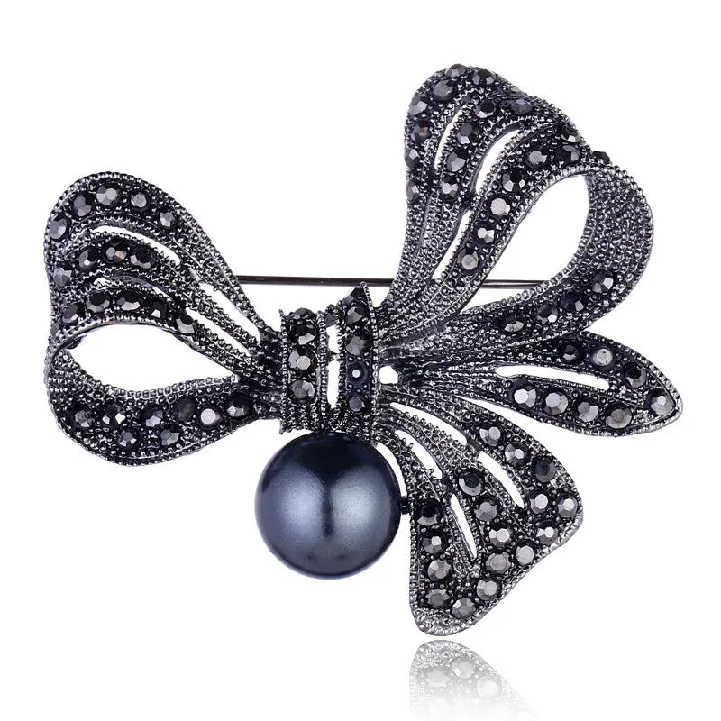 Vintage Pearl Flower Brooch - Hijab Pin