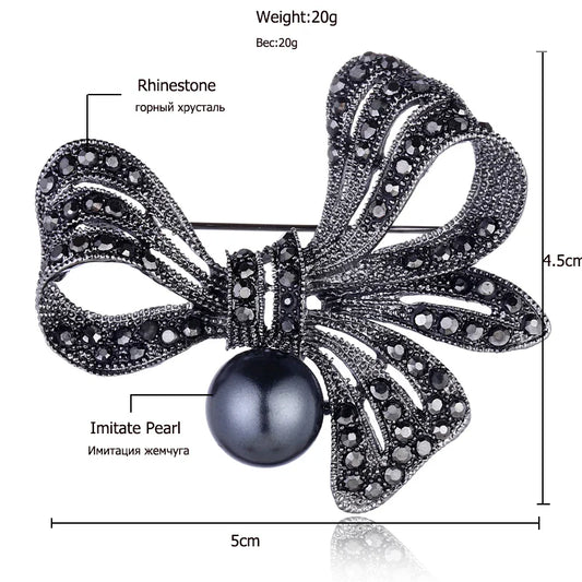 Vintage Pearl Flower Brooch - Hijab Pin