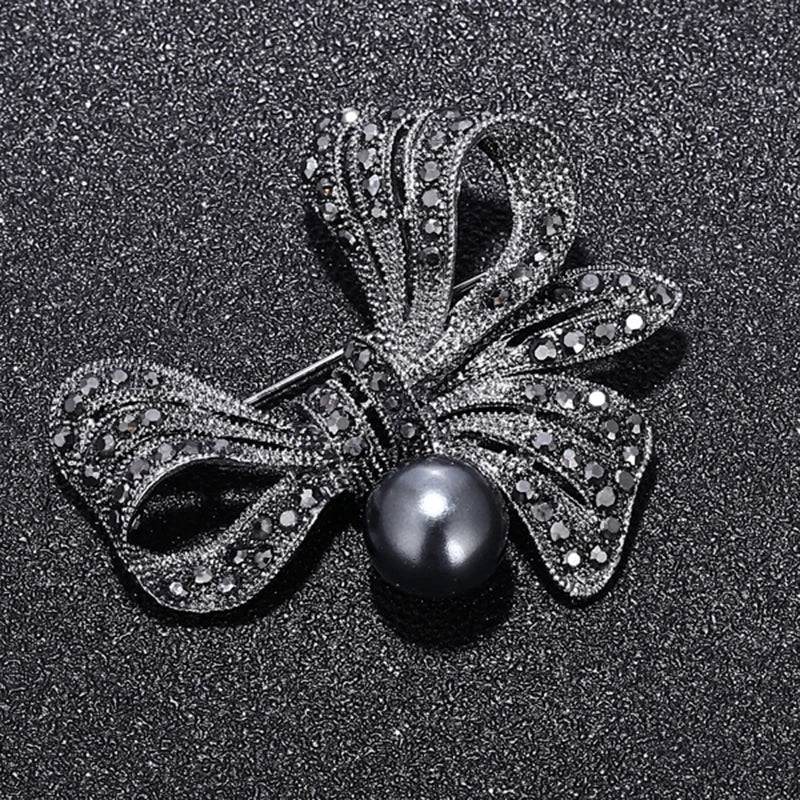 Vintage Pearl Flower Brooch - Hijab Pin