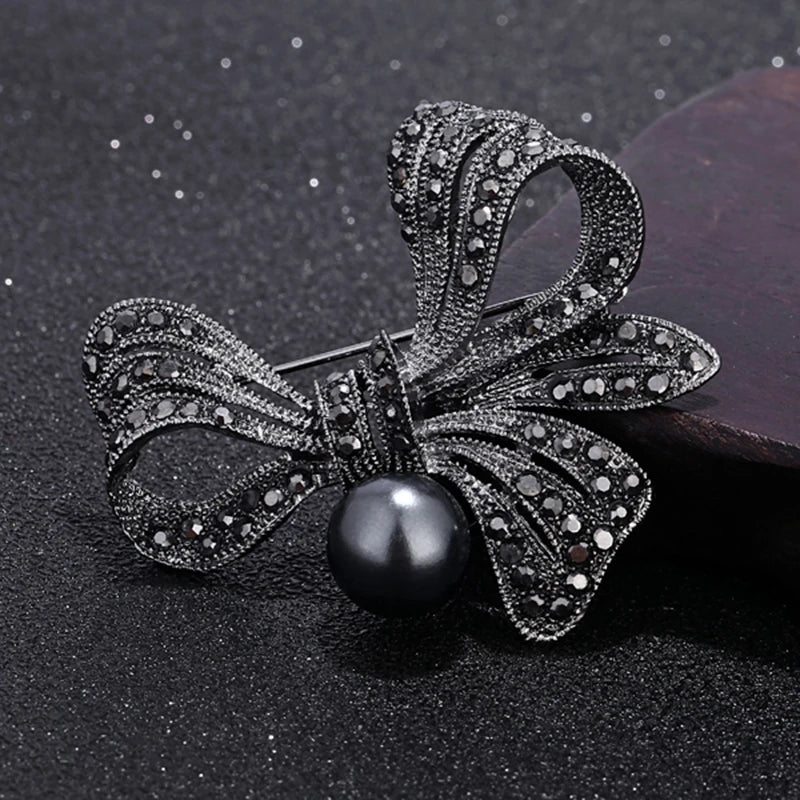 Vintage Pearl Flower Brooch - Hijab Pin