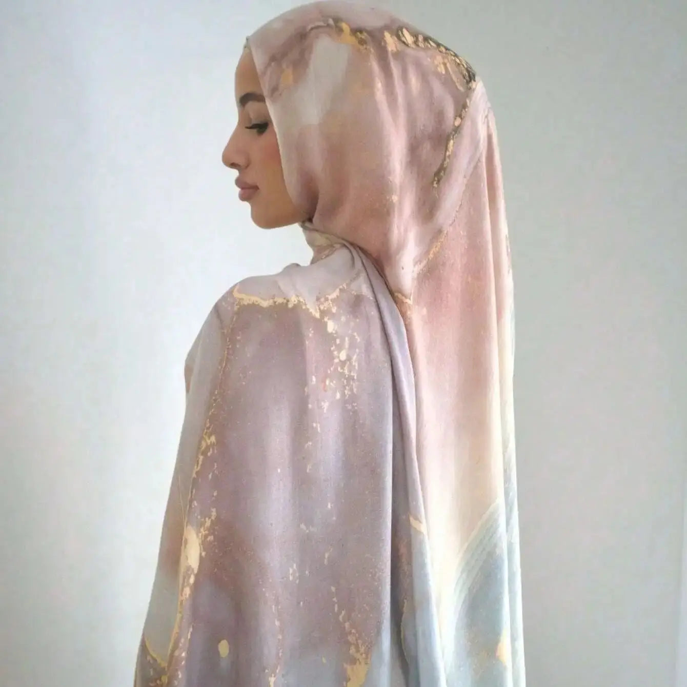 Watercolor Modal Hijab - Printed Scarf
