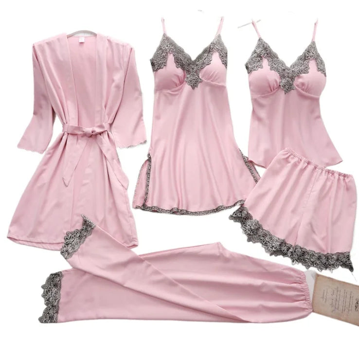 Europe and The United States Fashion Trend Color Collision Erotic Suit Comfortable Sexy Lace Erotic Lingerie Home Clothing Suit