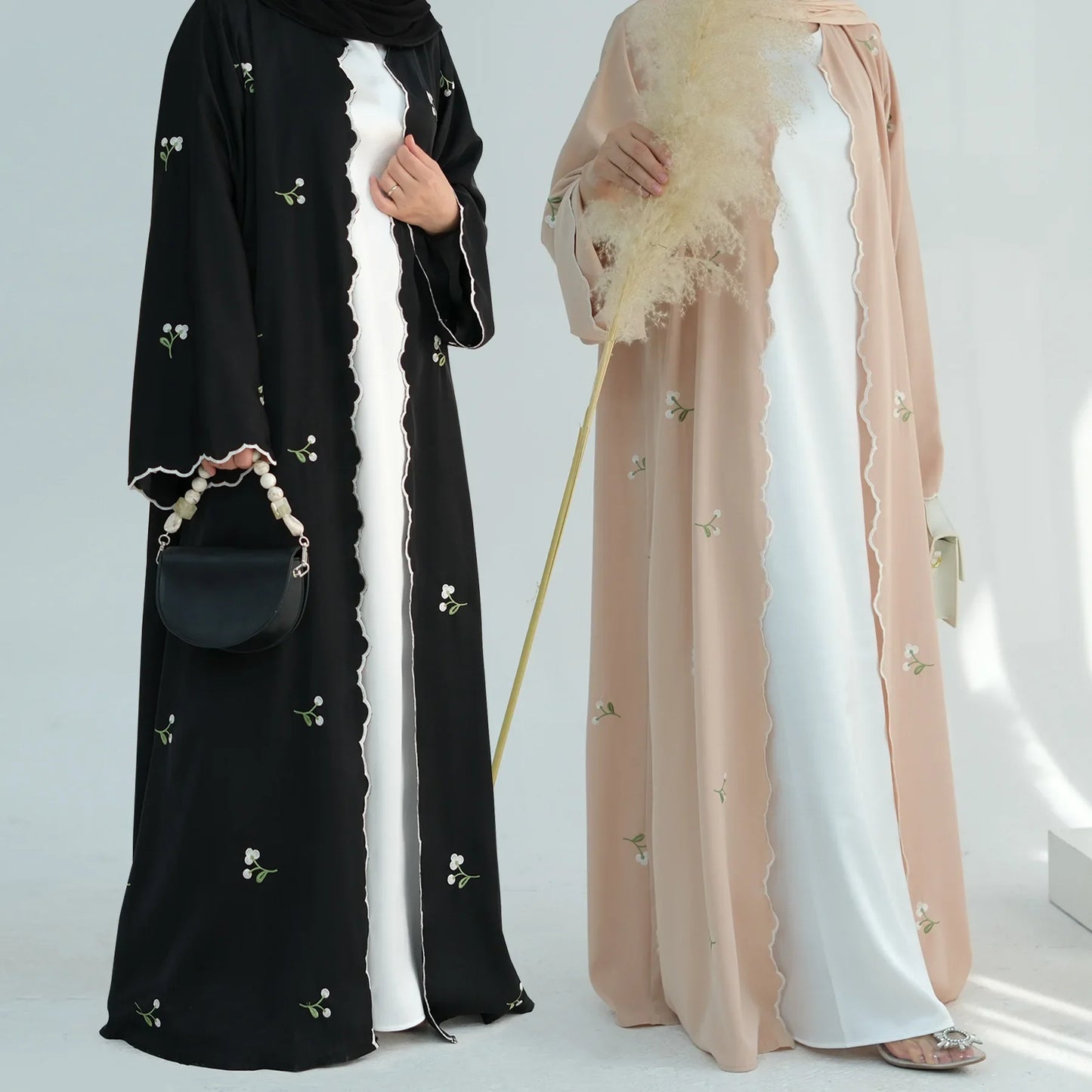 Embroidered Abaya Cardigan