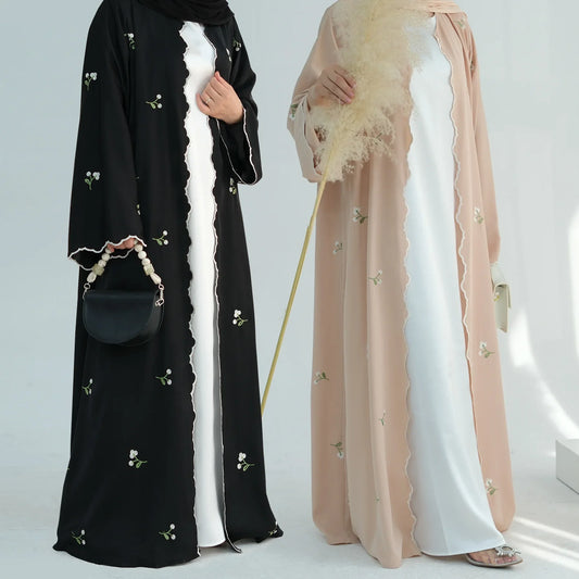 Embroidered Abaya Cardigan