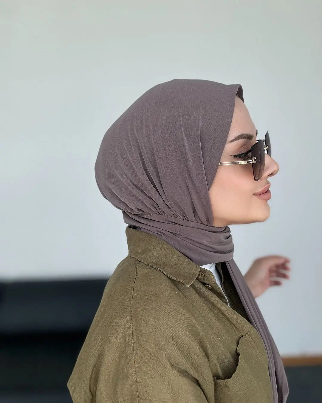 Instant Hijab with Button - Full Cover Turban