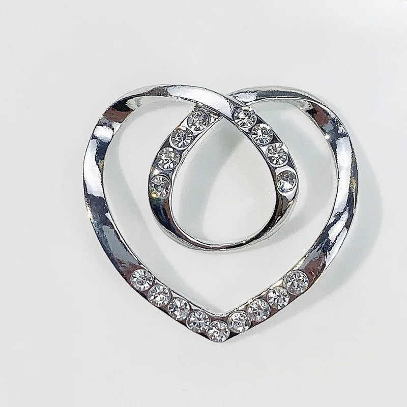 Crystal Scarf Buckle - Decorative Brooch Clip