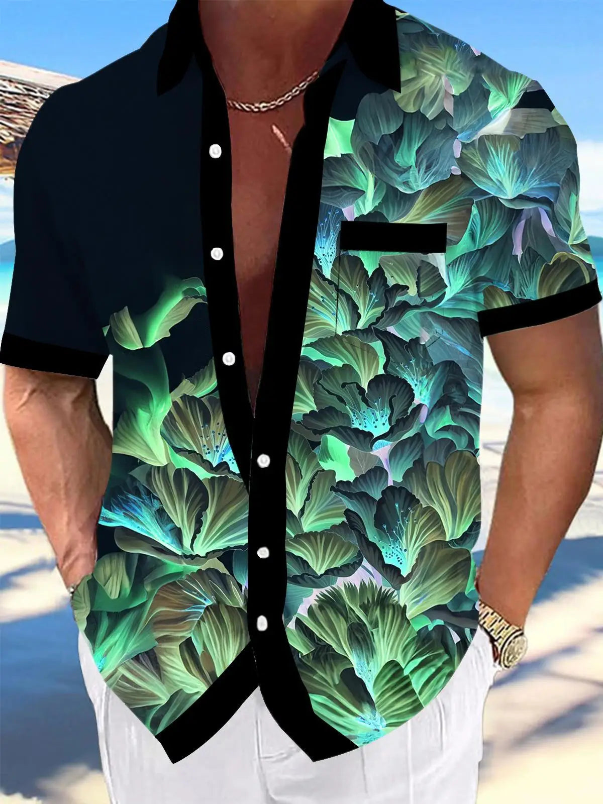 Hawaiian Shirt - Short Sleeve Button Down