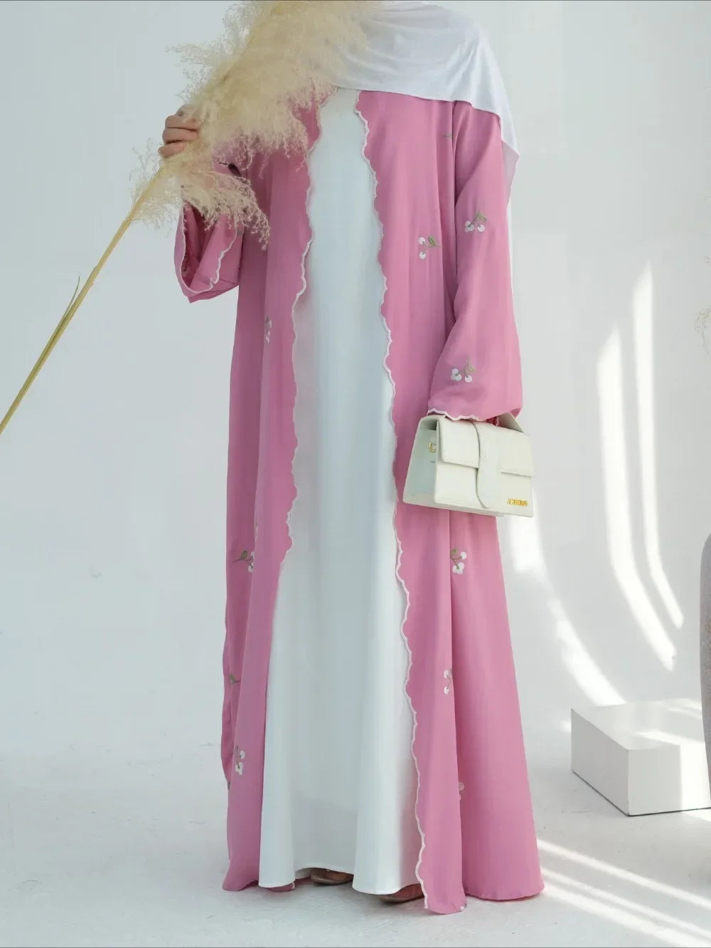 Embroidered Abaya Cardigan