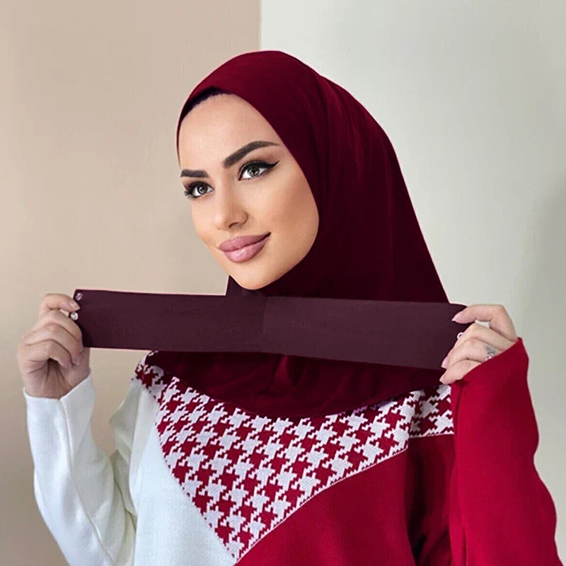 Instant Hijab - Full Cover Jersey Scarf