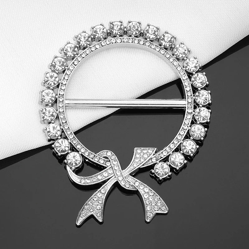 Pearl Hijab Buckle - Crystal Brooch Pin