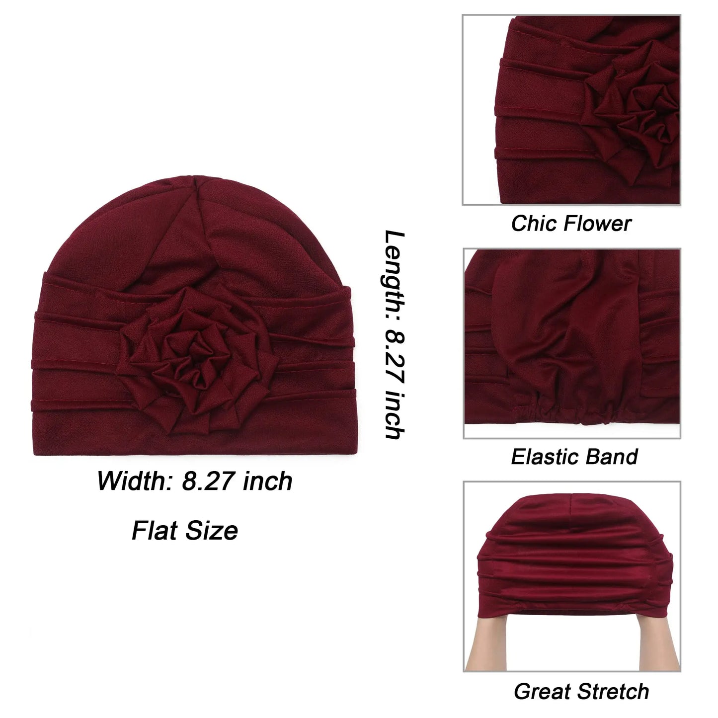 Flower Turban Hijab - Chemo Headwear