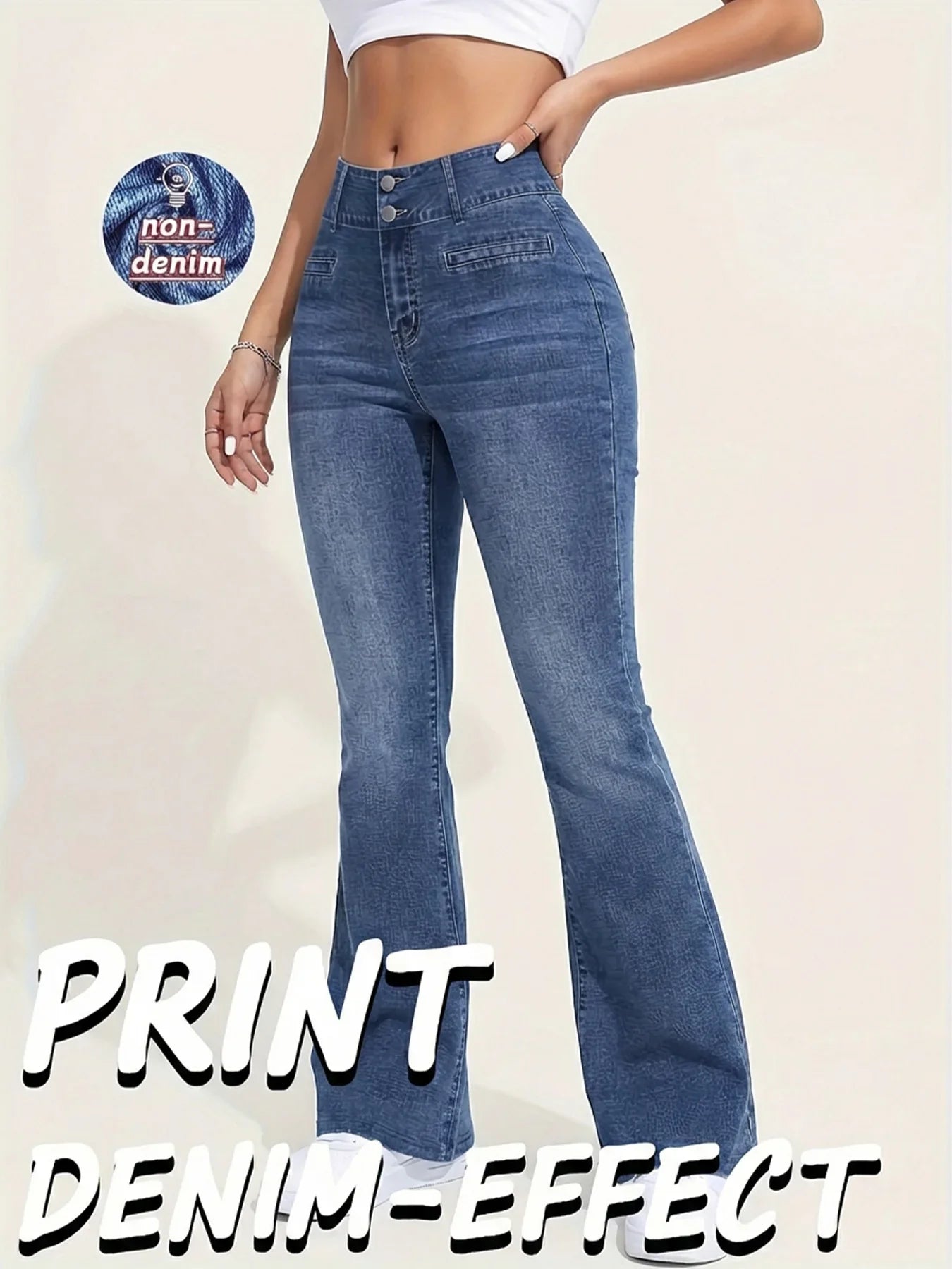 High Elasticity non-denim Printed Leggings Women's High Waist Slim Leggings Gym Trainning wide leg Fashion leggings casual wear