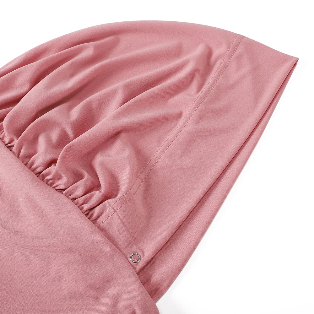 Instant Hijab with Button - Full Cover Turban