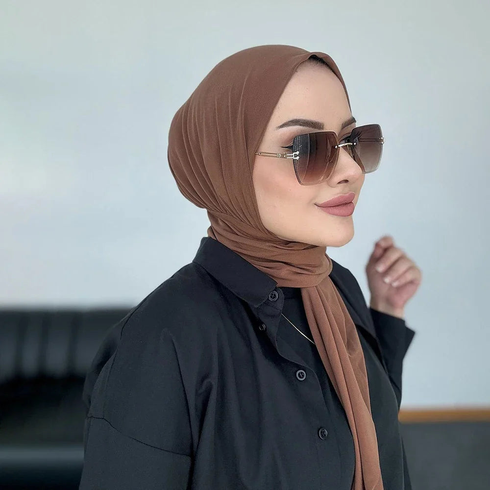 Instant Hijab with Button - Full Cover Turban