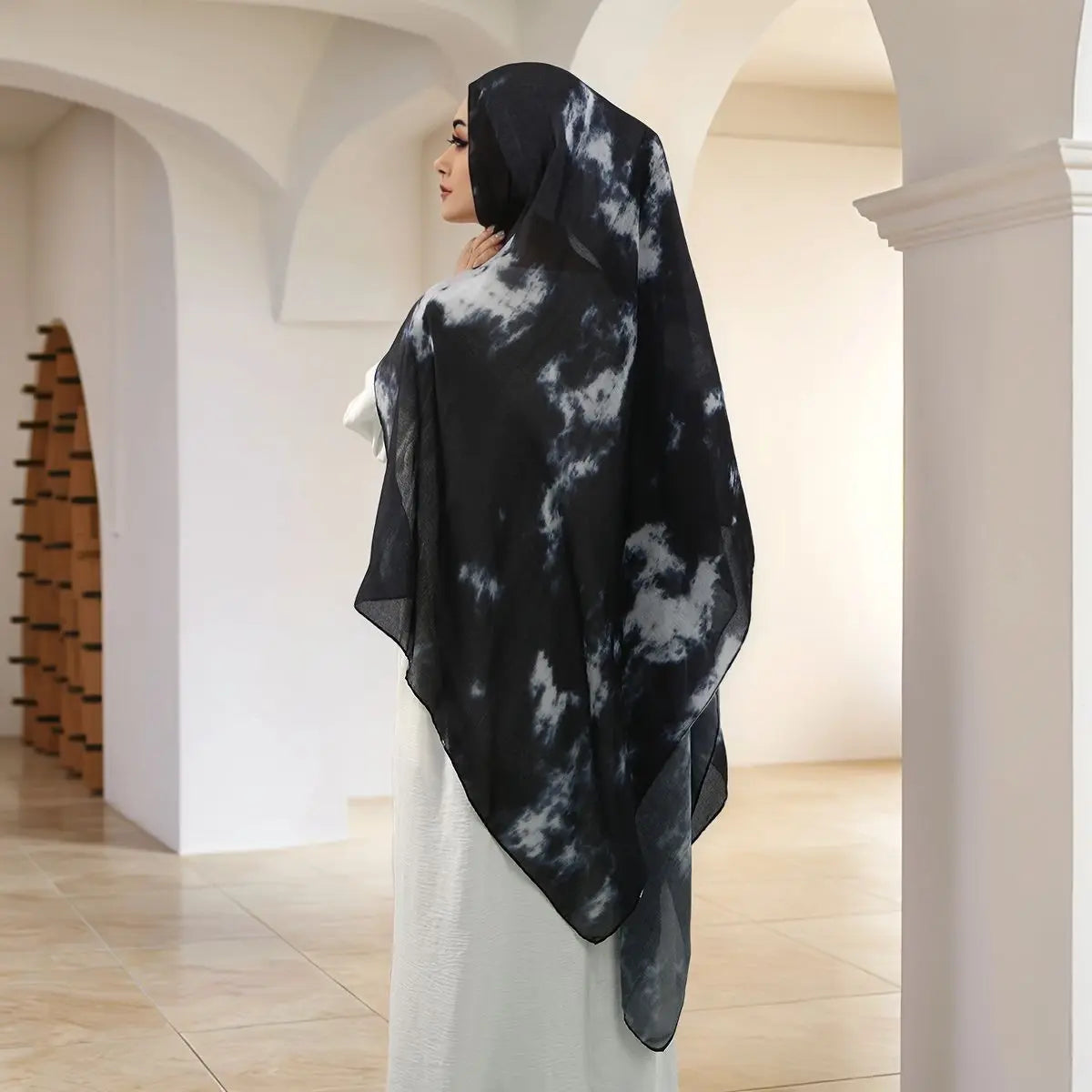 Watercolor Modal Hijab - Printed Scarf