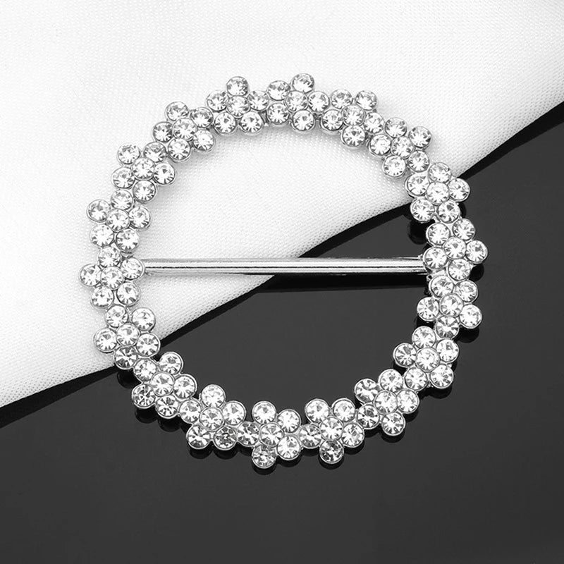 Pearl Hijab Buckle - Crystal Brooch Pin