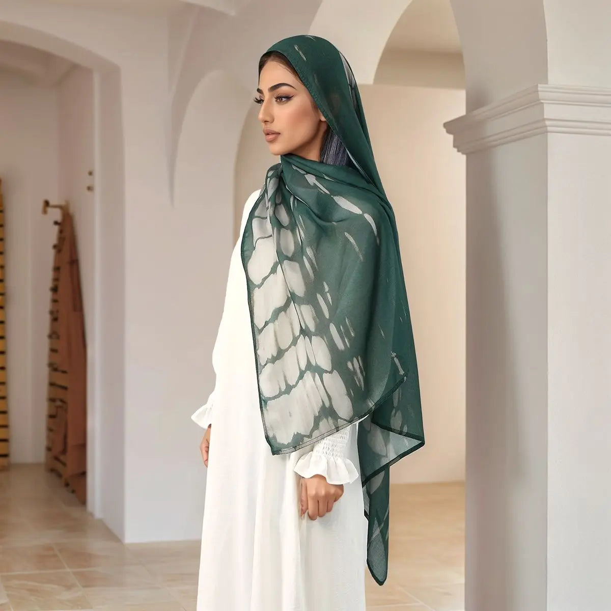 Watercolor Modal Hijab - Printed Scarf