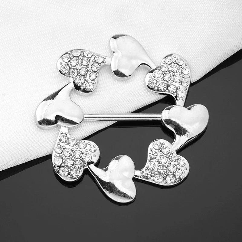 Pearl Hijab Buckle - Crystal Brooch Pin