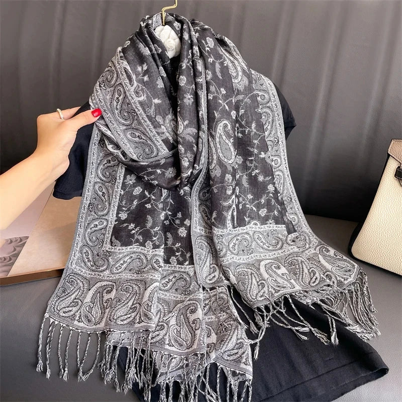 Luxury Pashmina Hijab Scarf - Cashmere Shawl