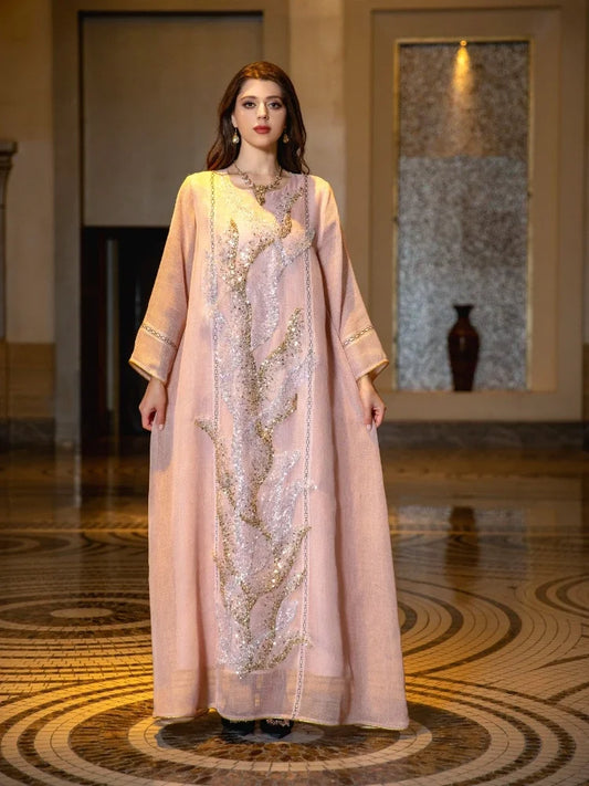 Sequin Abaya Party Dress - Morocco Kaftan