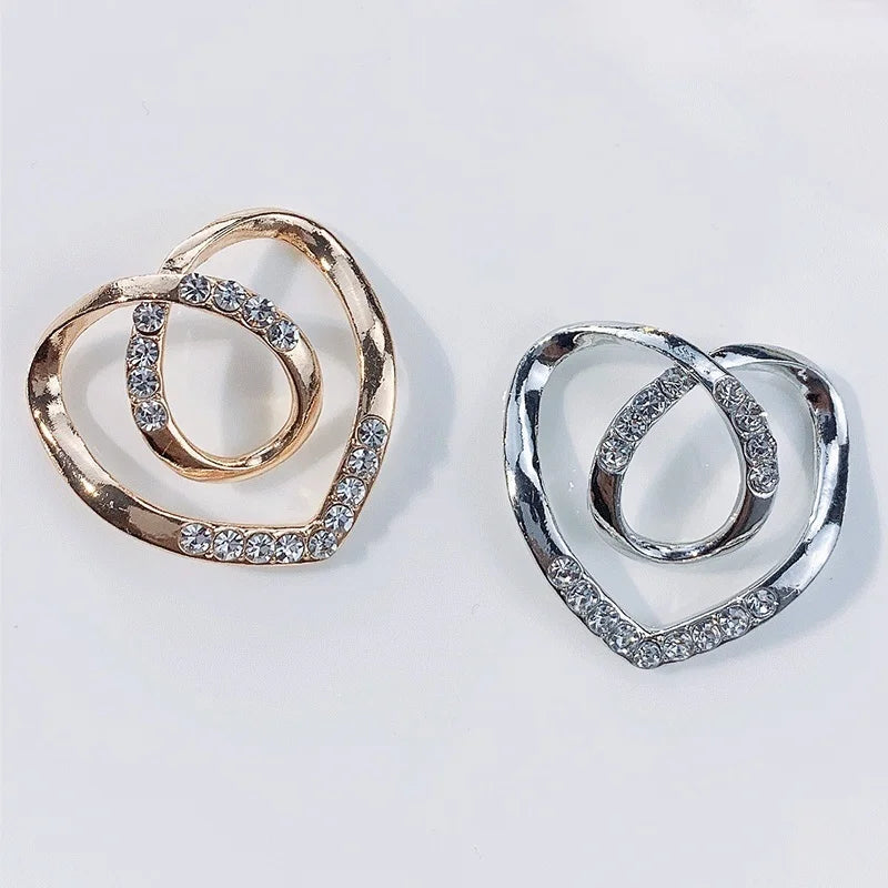 Crystal Scarf Buckle - Decorative Brooch Clip
