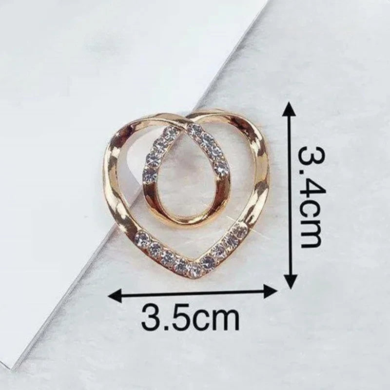 Crystal Scarf Buckle - Decorative Brooch Clip