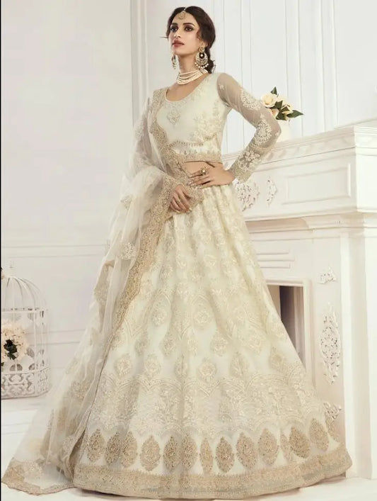 Customized  Iovry Prom dresses with wrap Lehenga Choli Embroidered Dupatta Girlish Indian Long sleeve Choli Asian Evening Gown