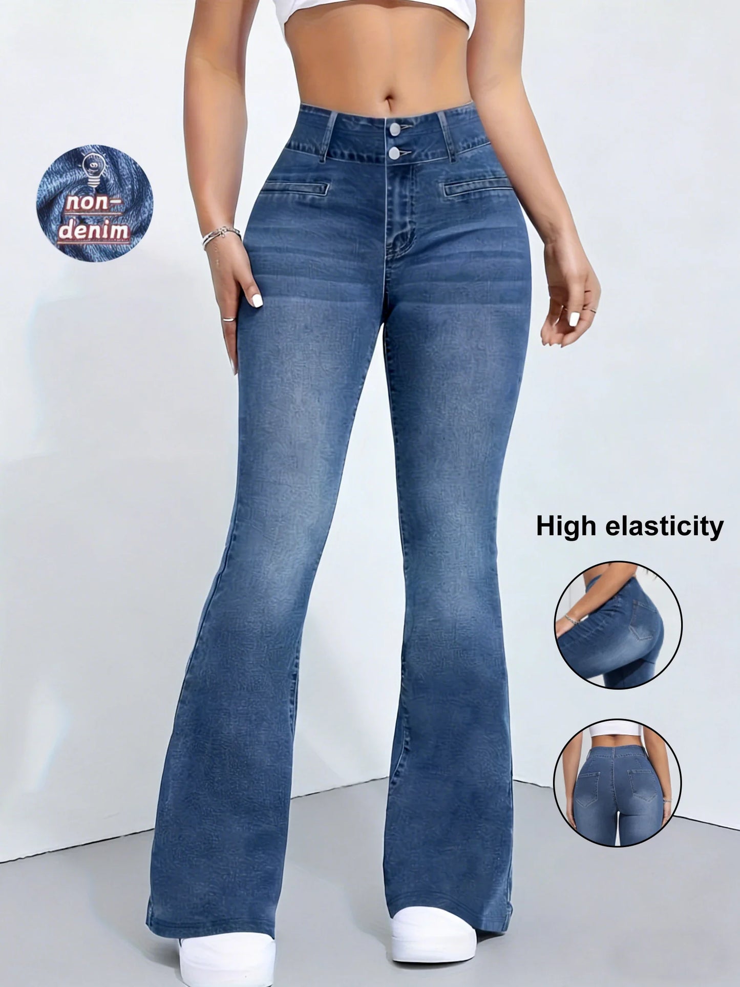 High Elasticity non-denim Printed Leggings Women's High Waist Slim Leggings Gym Trainning wide leg Fashion leggings casual wear