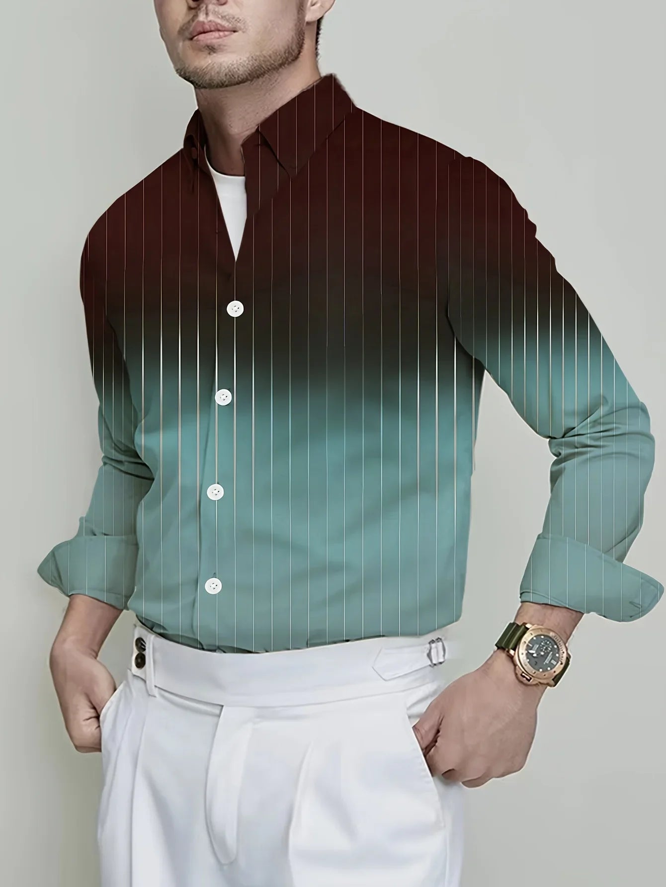 3D Print Long Sleeve Beach Streetwear