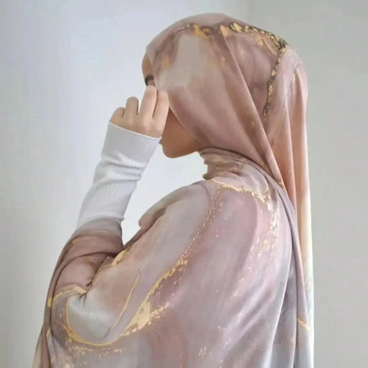 Watercolor Modal Hijab - Printed Scarf