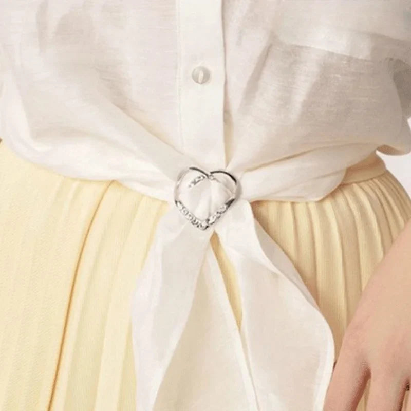 Crystal Scarf Buckle - Decorative Brooch Clip
