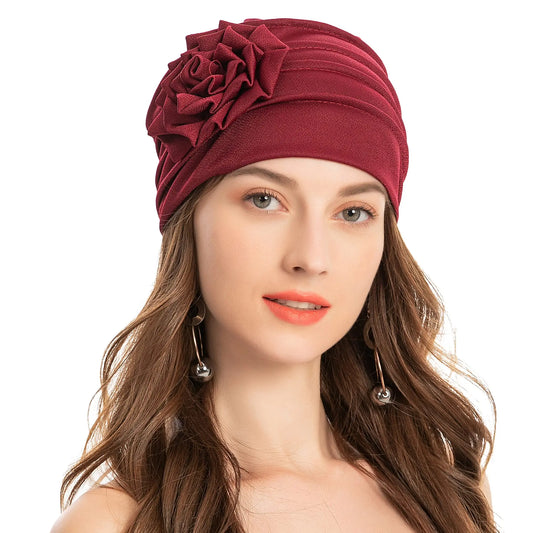 Flower Turban Hijab - Chemo Headwear