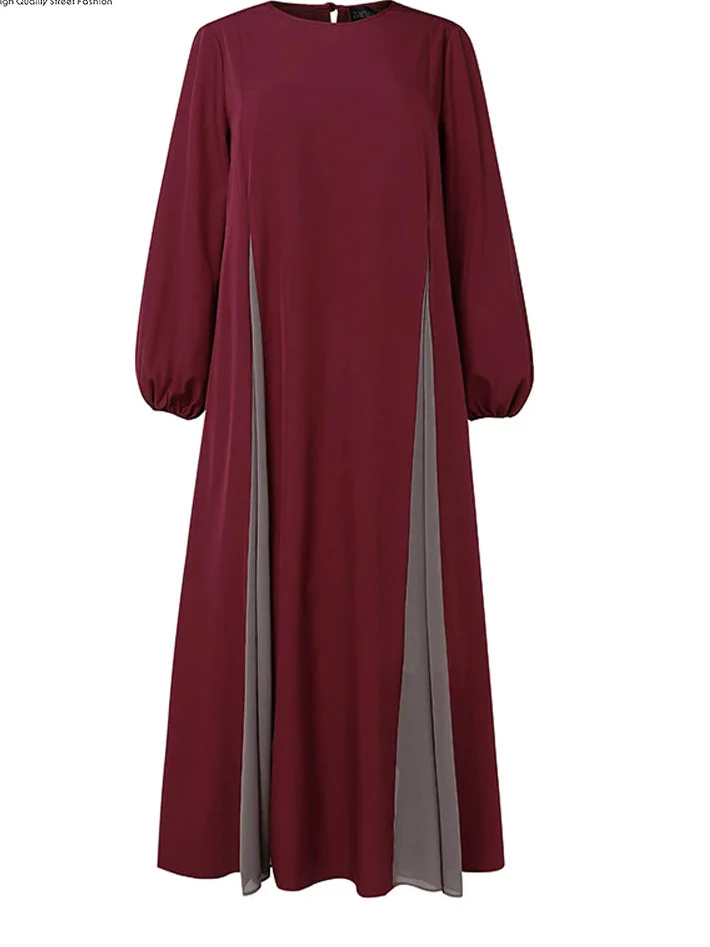 Elegant Modest Abaya Dress - Long Sleeve Maxi | Premium Dress