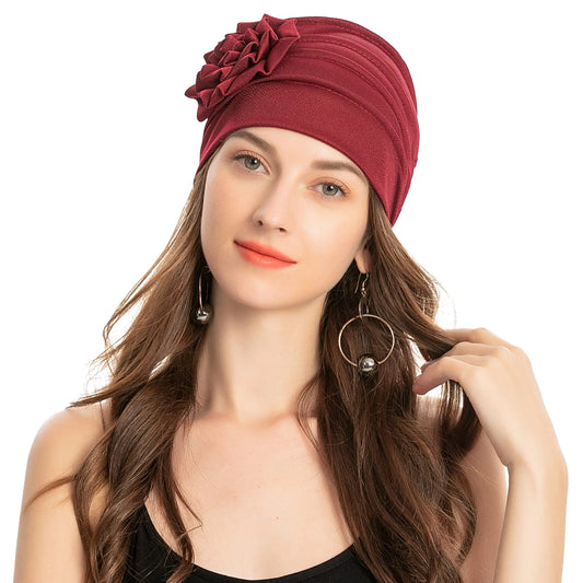 Flower Turban Hijab - Chemo Headwear