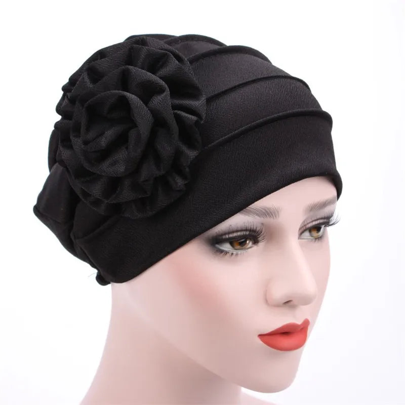 Flower Turban Hijab - Chemo Headwear