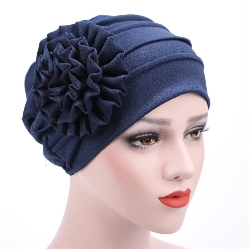 Flower Turban Hijab - Chemo Headwear