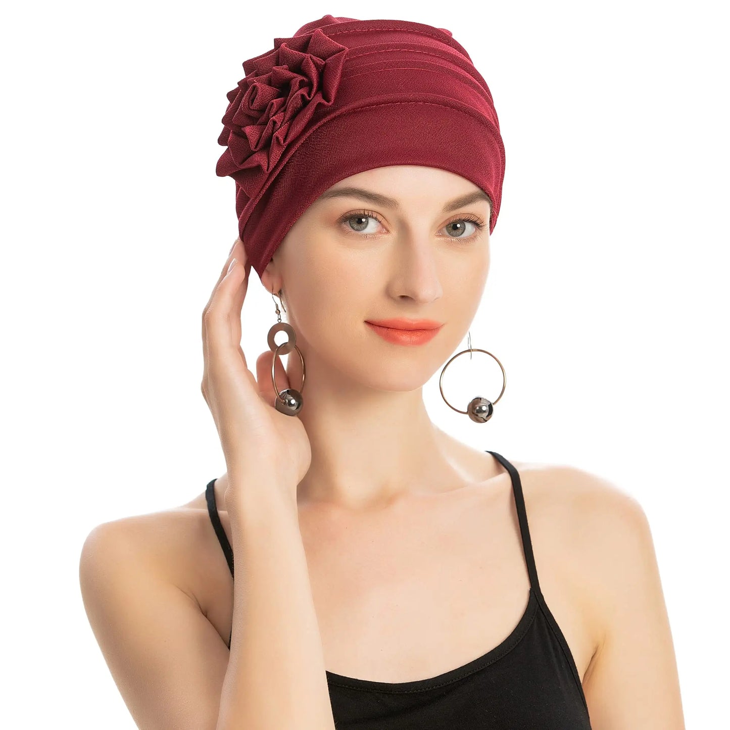 Flower Turban Hijab - Chemo Headwear