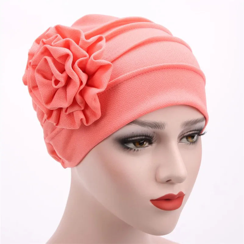Flower Turban Hijab - Chemo Headwear