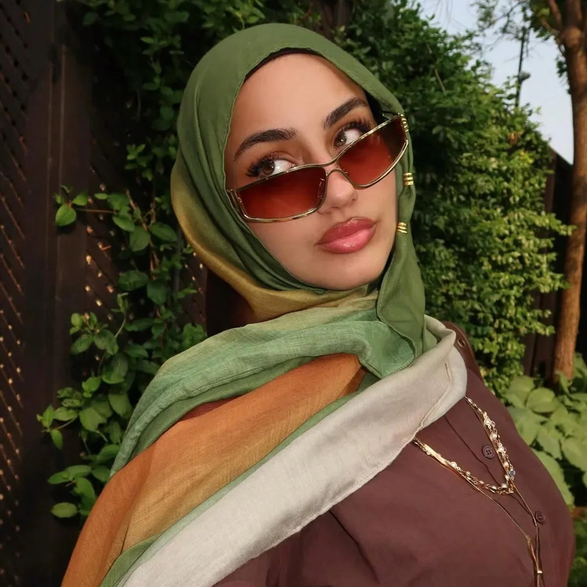 Watercolor Modal Hijab - Printed Scarf