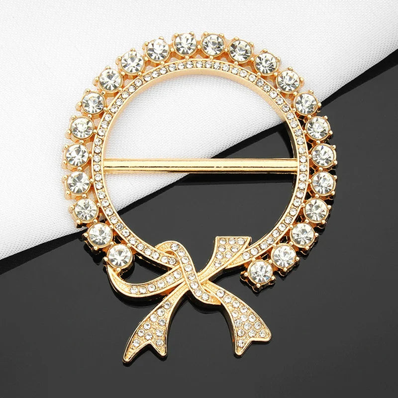 Pearl Hijab Buckle - Crystal Brooch Pin