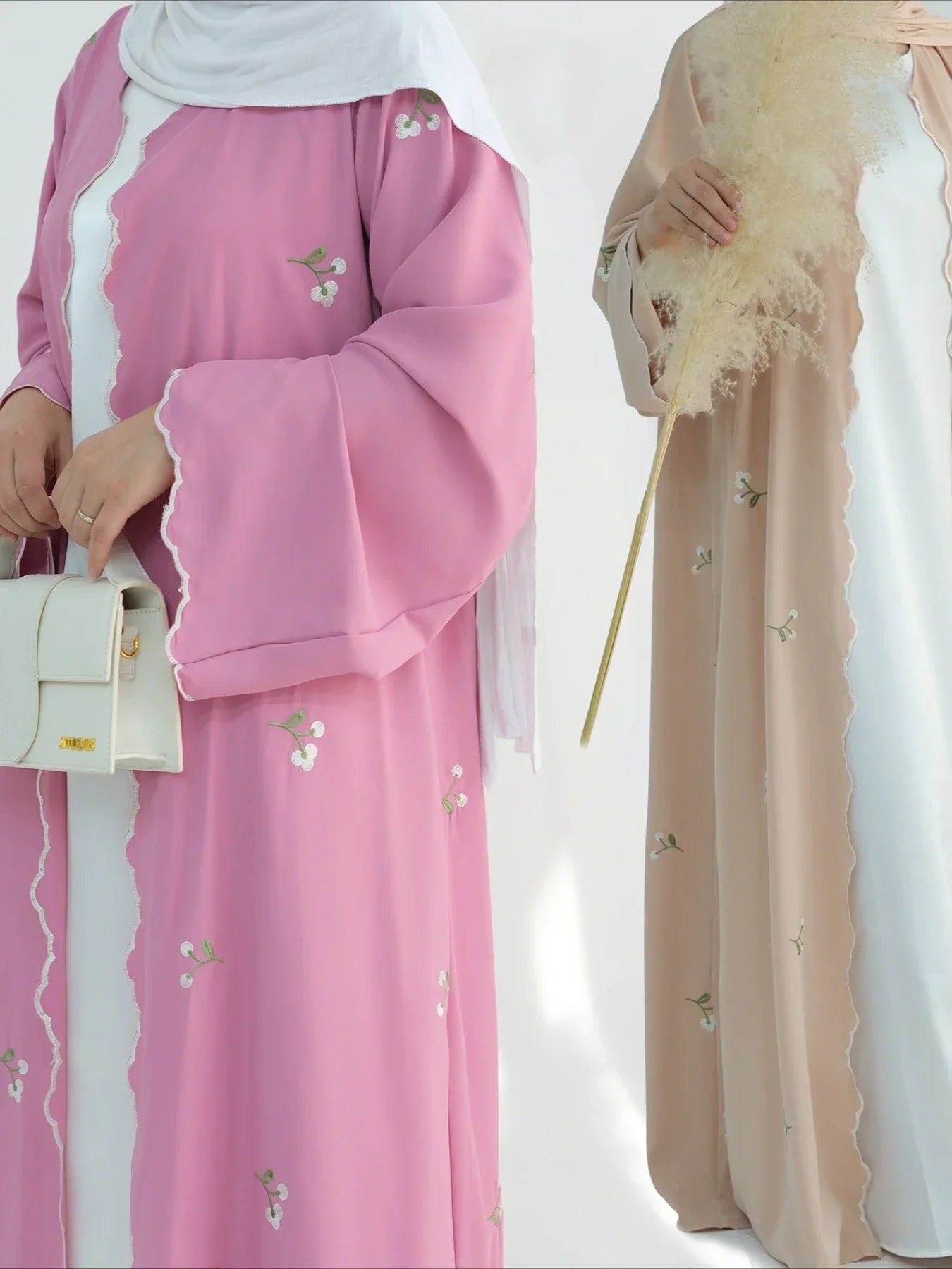 Embroidered Abaya Cardigan