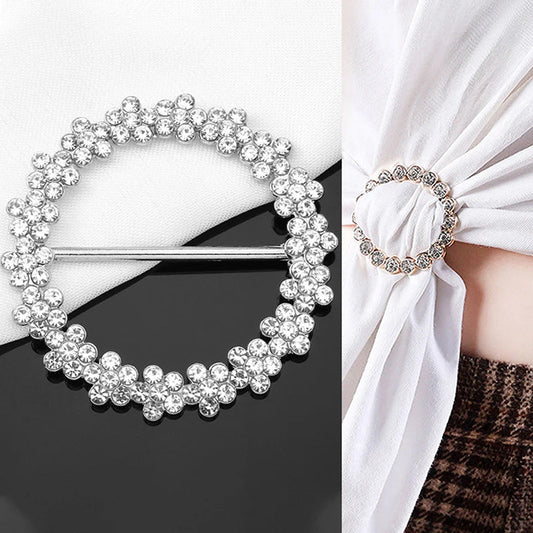 Pearl Hijab Buckle - Crystal Brooch Pin
