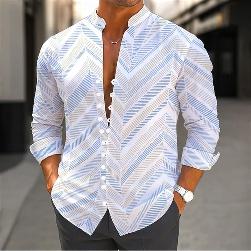 Men's 3D Flower Print Shir