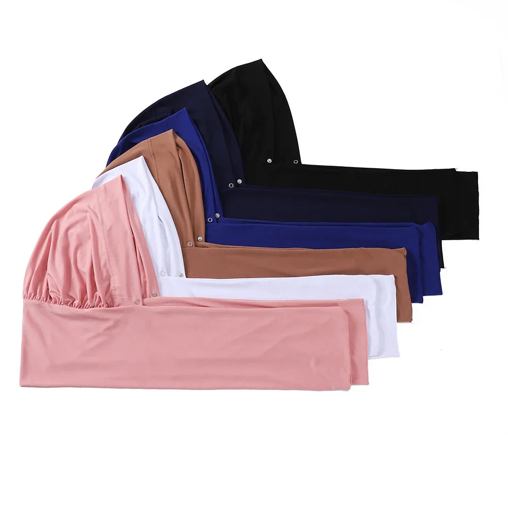 Instant Hijab with Button - Full Cover Turban